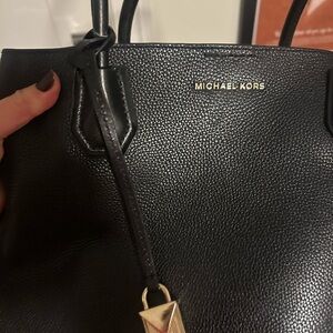 Michael Kors Black and Gold Tote